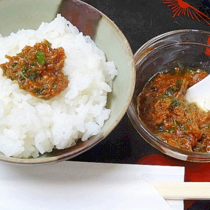 ご飯が旨い！　くず肉で「カニ味噌」